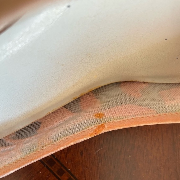 Lord & Taylor Pink Lace Women's Shoes high heel pump size 6M . Square Toe. - Picture 8 of 8